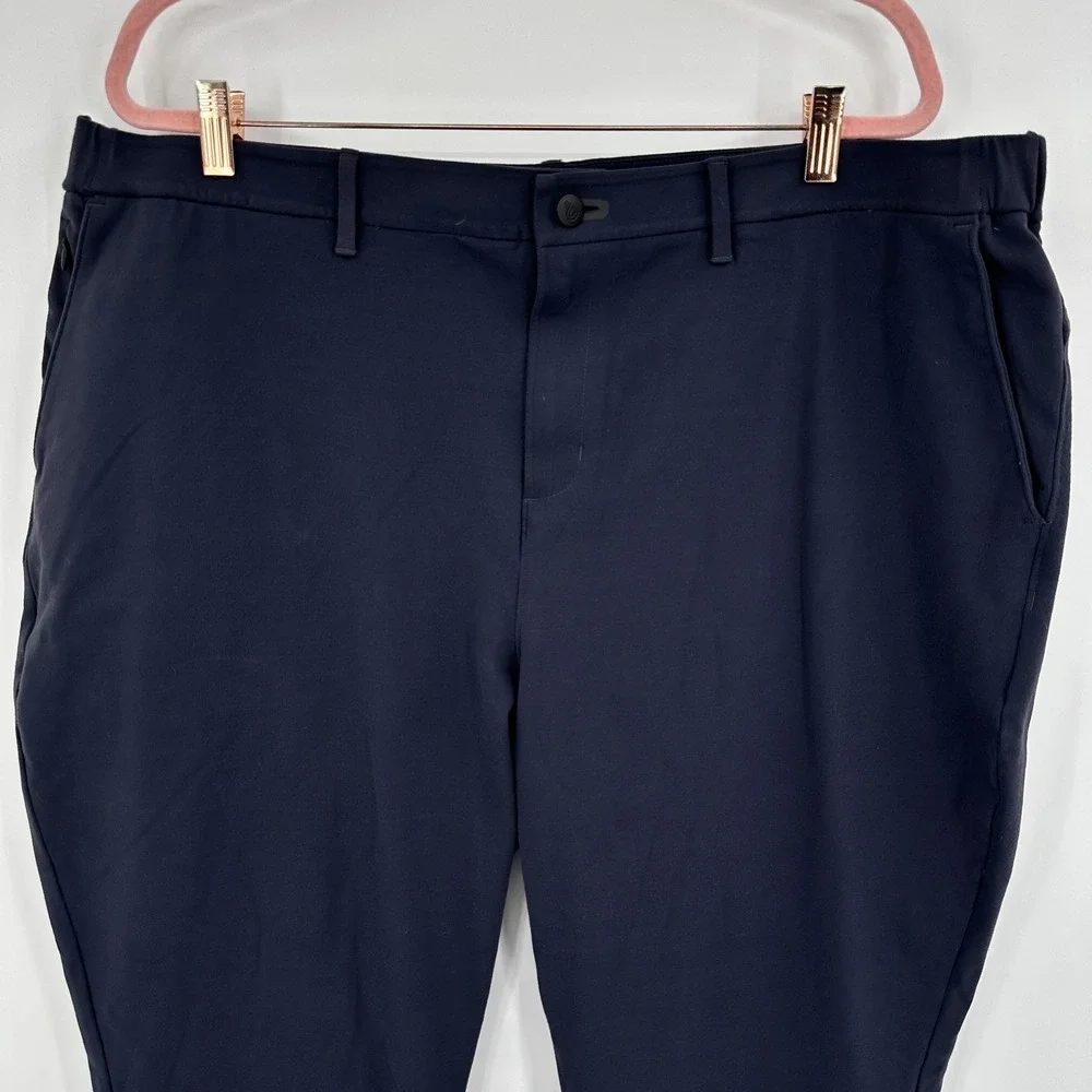 Public Rec All‎ Day Pants Navy Blue Size 44 Straight Leg Casual Commuter Stretch